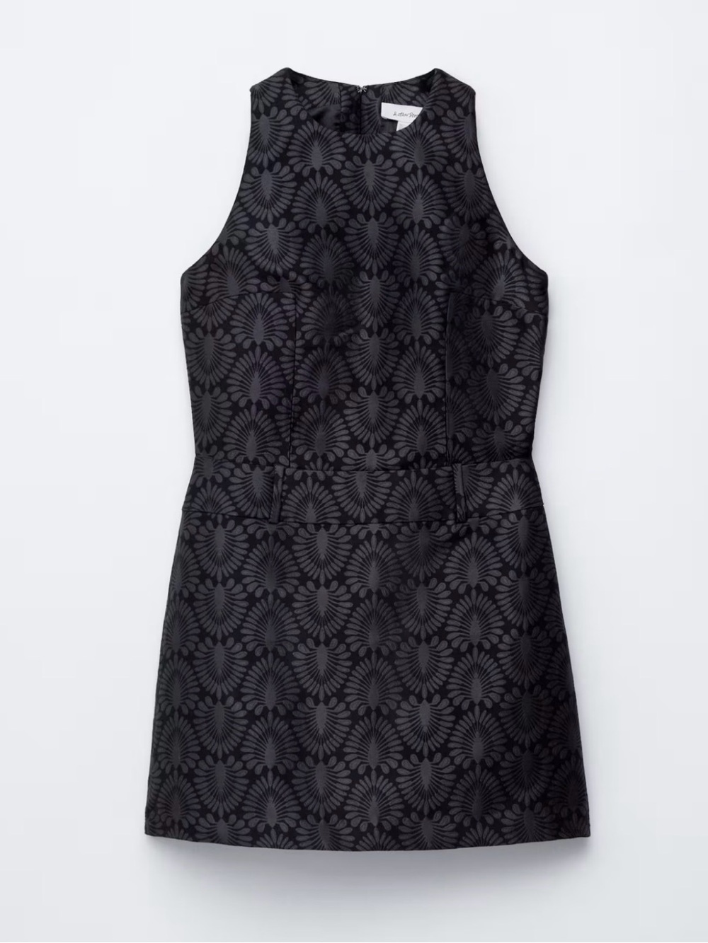 & Other Stories Sleeveless Black Brocade Mini Dress Size 2